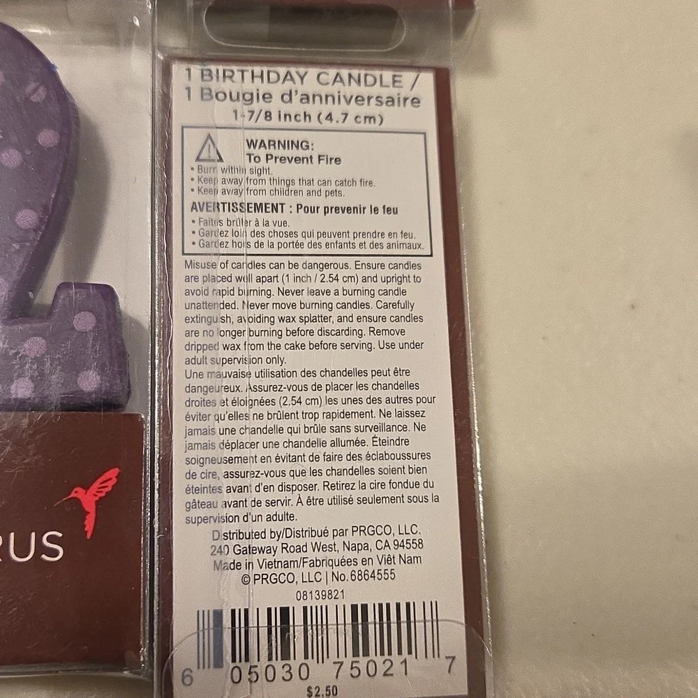 New PAPYRUS Multi Color #2 Candles Pack Of 6